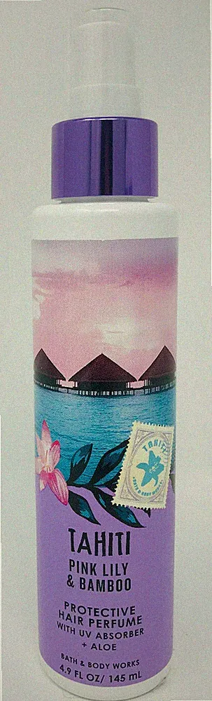 1 BATH AND BODY WORKS TAHITI PINK LILY & BAMBOO PROTECTIVE HAIR PERFUME UV ALOE