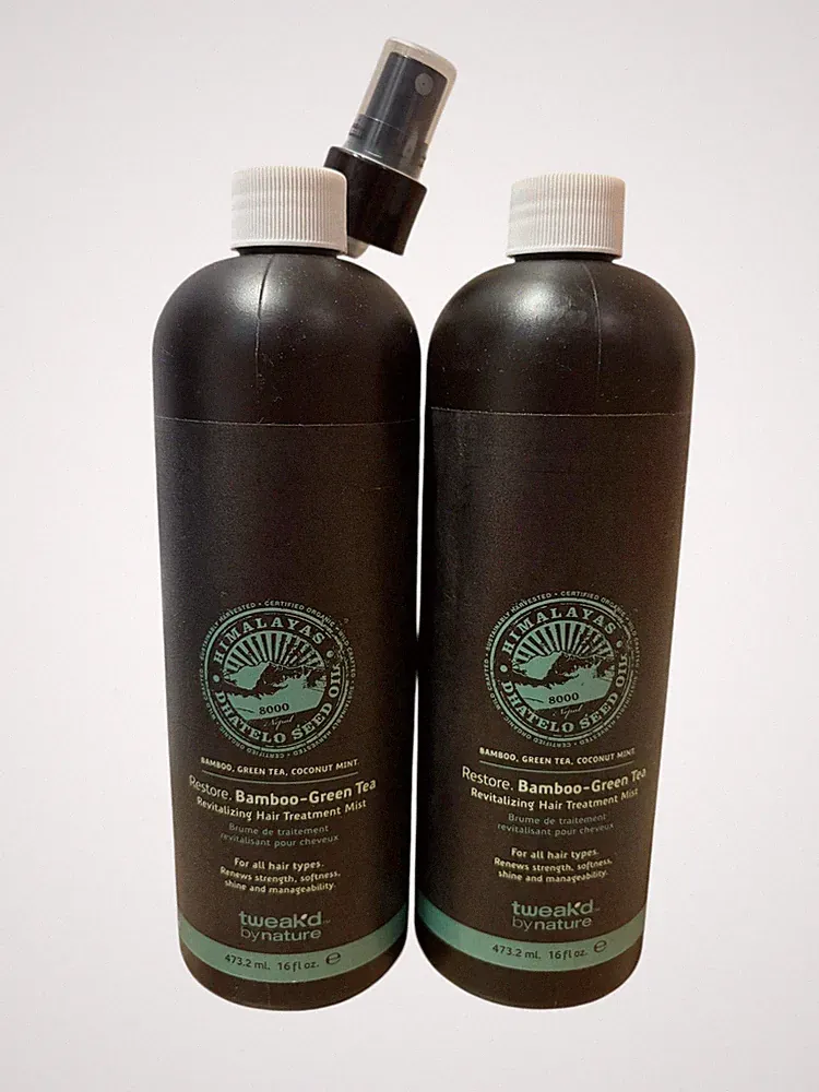 2 Tweak'd by Nature Dhatelo Restore Bamboo Hair Treatment Mist 16oz New Sealed