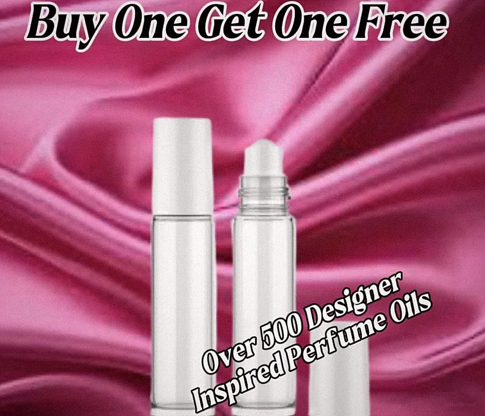 BUY ONE GET ONE FREE•10mL ROLL ON PERFUME OILS•OVER 500+ P0PULAR SCENTS•TRY IT!