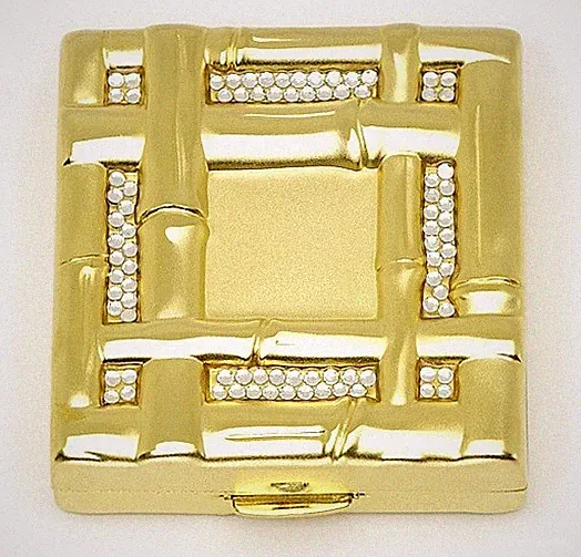 Estee Lauder Solid Perfume Powder Compact 1998 "Bamboo Garden"