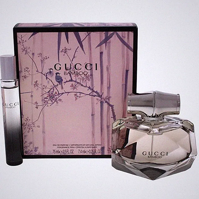Gucci Bamboo women perfume 2pc gift set EDP 2.5oz 75ml & fragrance pen NEW