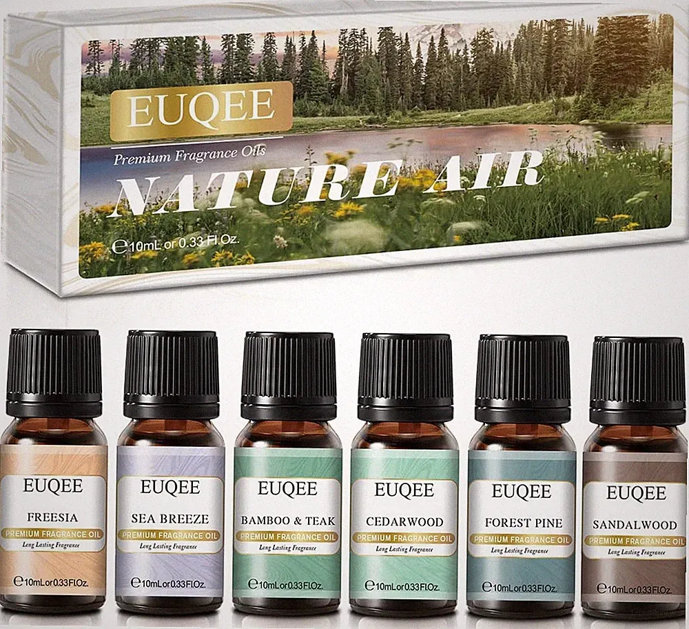 Nature Air Premium Grade Scented Oils Gift Set - Sea Breeze, Forest Pine, Bamboo