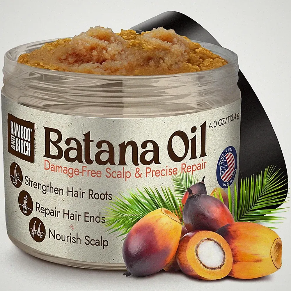 Raw Batana Oil for Hair Growth Organic,100% Pure, 4 Oz, for Thick and Strong Nat
